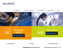 Tablet Screenshot of alchimiasrl.com